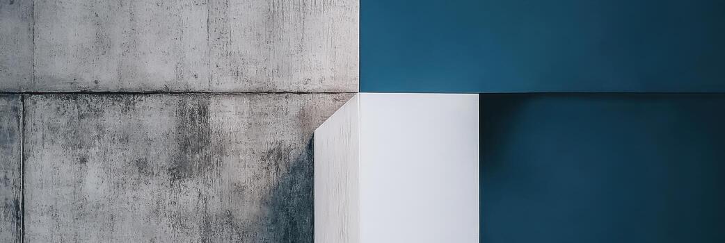 Modern architectural design showcasing clean lines and contrasting textures photo