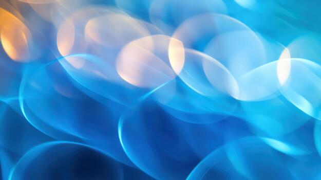 Bright blue and orange abstract patterns create a lively atmosphere photo