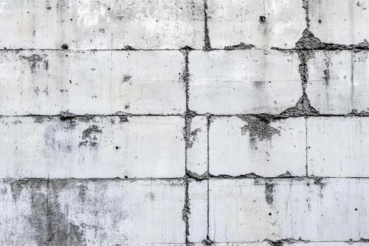 Cracked concrete wall showcasing weathered texture and design elements photo