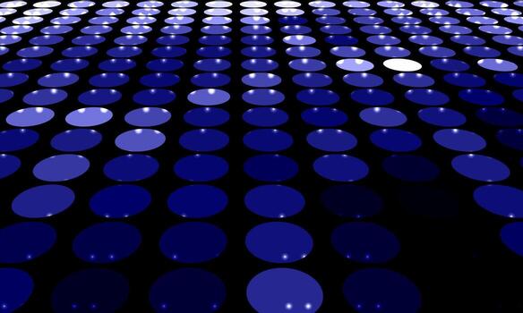 futurista azul puntos modelo con ligero reflexión. azul elíptico puntos con brillante reflexiones vector