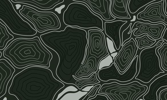 Abstract topographic map pattern in grey tones. geometric wave line. vector