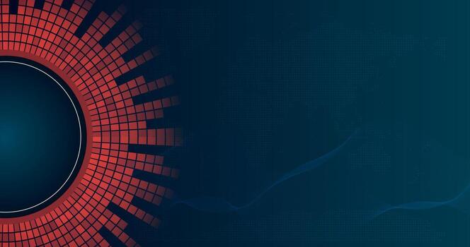 Abstract background banner design in vibrant color. Web banner design in geometric template shape vector