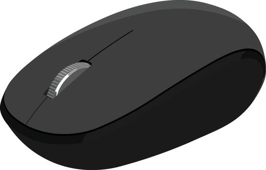 Sleek modern wireless mouse for smooth navigation and increased productivity at work or home vector