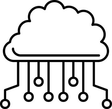 Service Cloud Computing vector