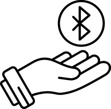 Bluetooth conexión emparejamiento vector