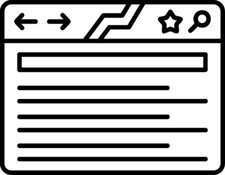 Web Browser Window vector