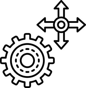 Decision Making Process Icon vector