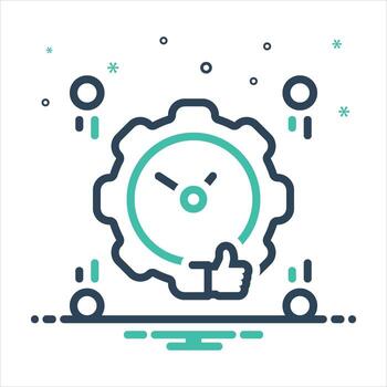 Mix icon reliable-practices vector