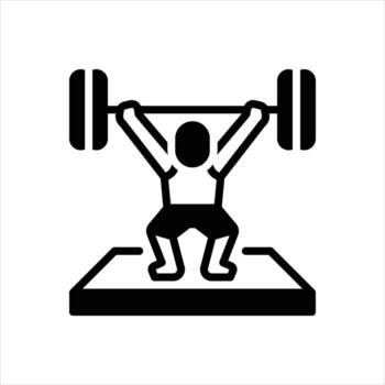 Solid icon physical-activity vector