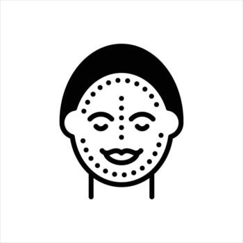 Solid icon facelift vector