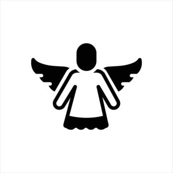 sólido icono ser divino vector