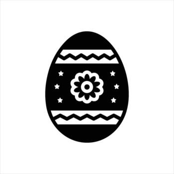 Solid icon paschal-egg vector