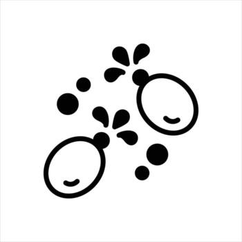 sólido icono lleno de agua vector