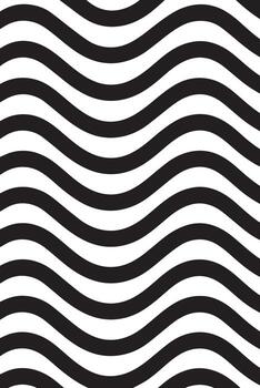 resumen negro y blanco líneas creando un fascinante óptico espejismo modelo vector