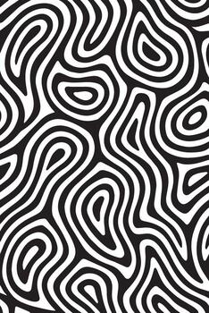 Abstract black and white organic swirls creating a mesmerizing and dynamic pattern vector