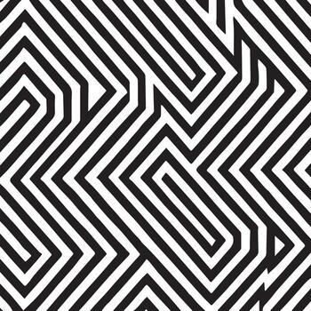 resumen geométrico modelo de intersectando negro y blanco líneas creando un laberinto me gusta óptico espejismo vector