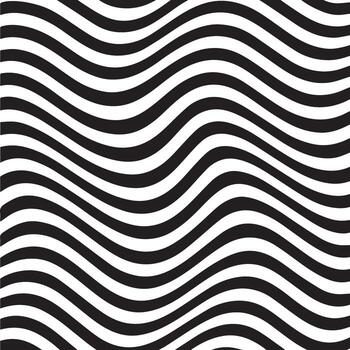 resumen negro y blanco ondulado líneas creando un fascinante óptico espejismo modelo Pro vector