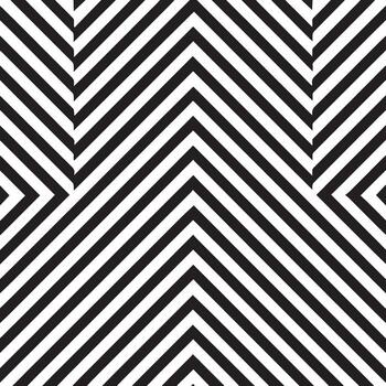 Geometric black and white zigzag pattern with sharp angles and repeating chevron shapes vector