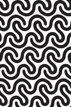 intrincado negro y blanco enclavamiento remolinos crear un fascinante y repitiendo resumen modelo vector