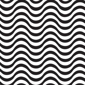 resumen negro y blanco ondulado líneas óptico espejismo modelo crea visual movimiento vector