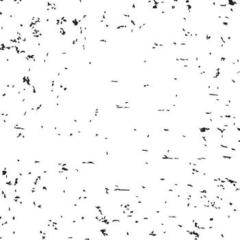 Abstract black and white textured background with scattered dark particles and grids vector