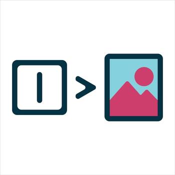 Conceptual Digital Design of Text to Image Creation vector