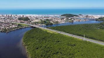 famoso itanhaém Horizonte dentro itanhaém são paulo dentro Brasil . surpreendente cinematográfico. video