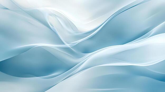 Light blue and white flowing abstract shapes create a dynamic and elegant backdrop photo