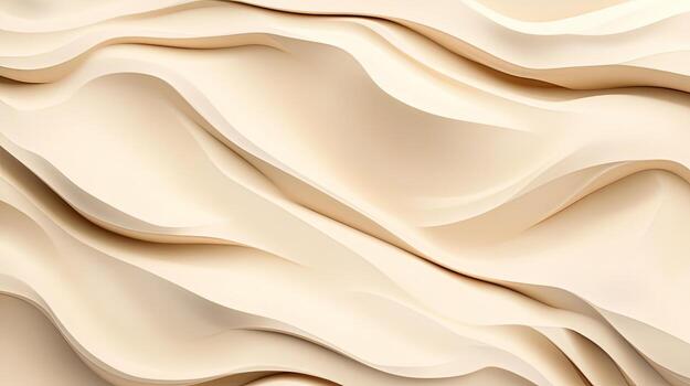 Gentle beige waves form an abstract, soothing pattern creating a soft, elegant atmosphere photo