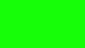Fighting Game Style Round and Continue Text on a Green Screen Background video