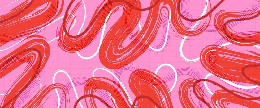 resumen antecedentes con rojo cepillo carrera modelo y blanco líneas en rosado antecedentes vector