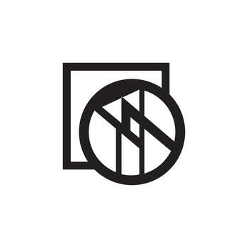 Stylish Branding Icon with Triangle Symbol vector