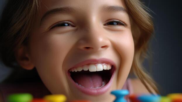 Joyful family enjoys game night filled with laughter and fun playing colorful board game together creating happy memories photo