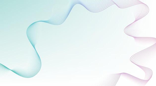 resumen degradado ola antecedentes con suave turquesa y rosado fluido curvo líneas para moderno digital fondo de pantalla diseño vector