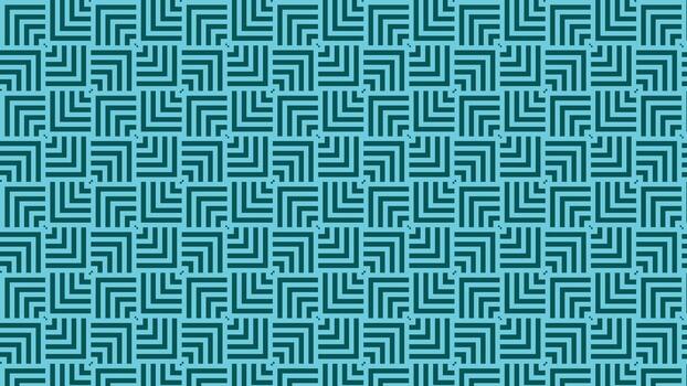 Abstract turquoise square background featuring bold geometric line patterns, perfect for modern design, digital projects, business graphics, technology, and creative artworks. vector