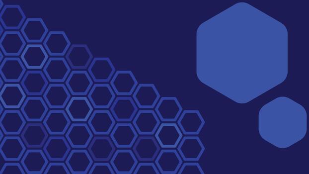 Abstract blue hexagon background featuring bold geometric shapes, perfect for technology, modern design, business graphics, digital projects, and creative visual concepts. vector