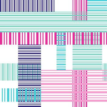 resumen sin costura brillante modelo con vistoso cruzar líneas vector