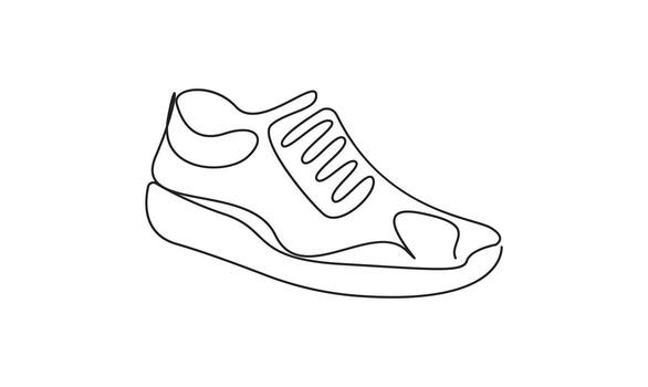 One Continuous clean Line Drawing of Binoculars minimalist. vector