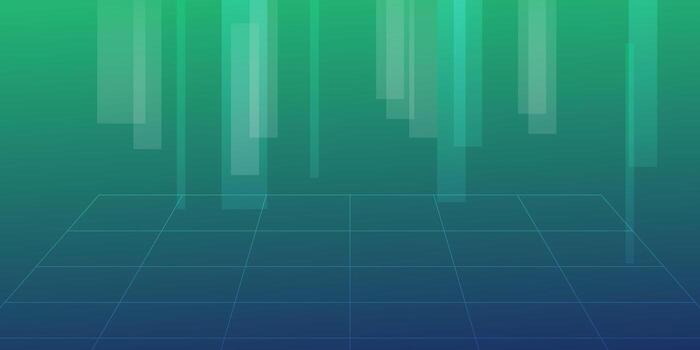 Digital speed tech on blue-green background, cyber nano info, abstract communication, AI big data, network links, future innovation, with 3D line and dot illustration. vector