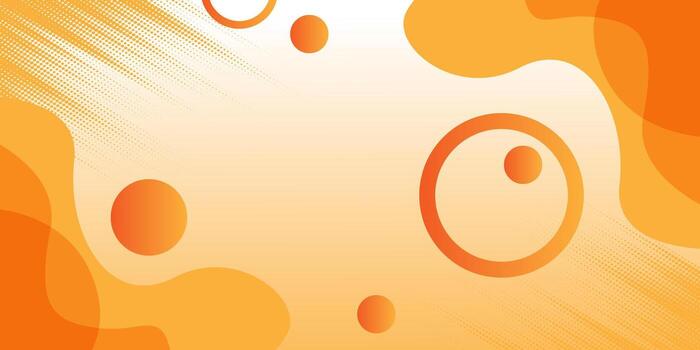 Abstract orange fluid background. Digital dot pattern. Smooth gradient with polka texture. vector