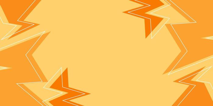 resumen naranja antecedentes con relámpago modelo. gratis copyspace zona diseño. dibujos animados estilo diseño. vector