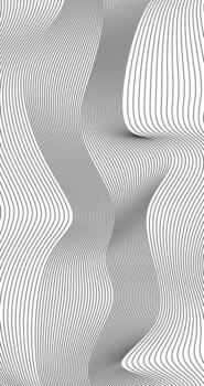 Abstract wavy lines grid on a white background Pattern Design vector