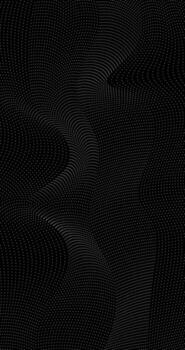 Abstract background with wavy Particles lines Black and white Design vector