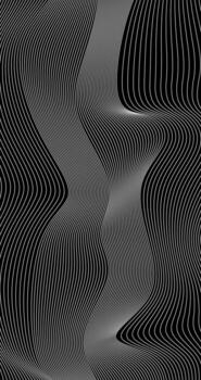 Abstract wavy Lines on Black background Black and white Texture Design vector