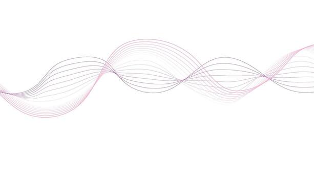 Abstract Pink Gradient Wave Lines Background vector