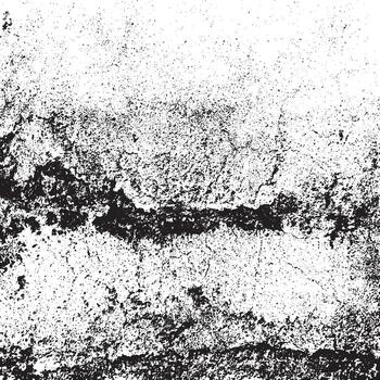 Abstract grunge rough wall background in black and white with distressed texture, ideal for posters, overlays, digital art, creative projects, branding, and graphic design use vector