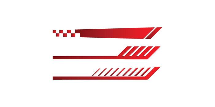 Lower third red gradient vector