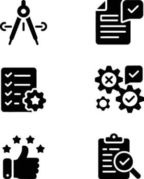 A set of icons showing various items vector