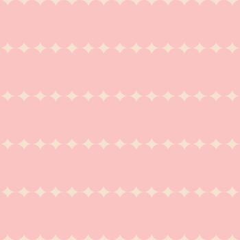 Seamless abstract geometric pattern with horizontal rows of small stars on a pink background vector