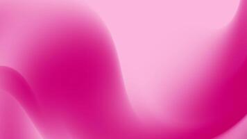 rosa abstrakt lutning Vinka bakgrund med slät kurvor, mjuk glöd, och elegant vätska design video